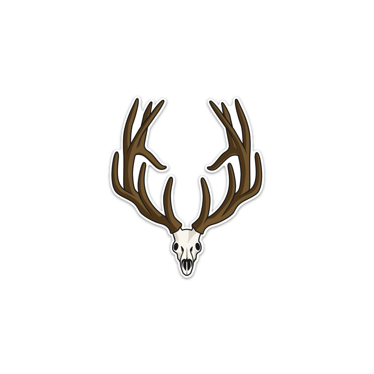 Elk Skull Sticker