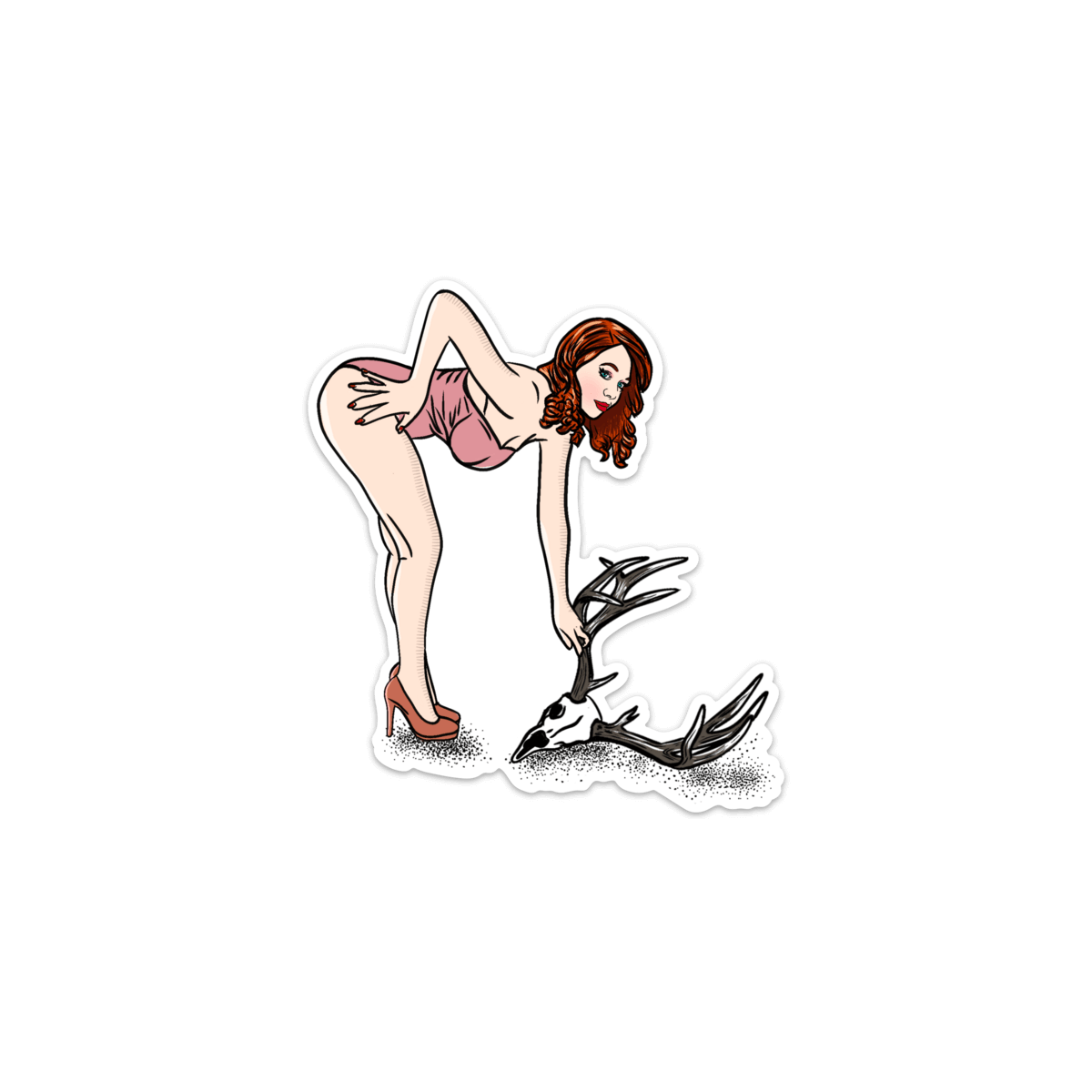 Pinup Pickup Sticker