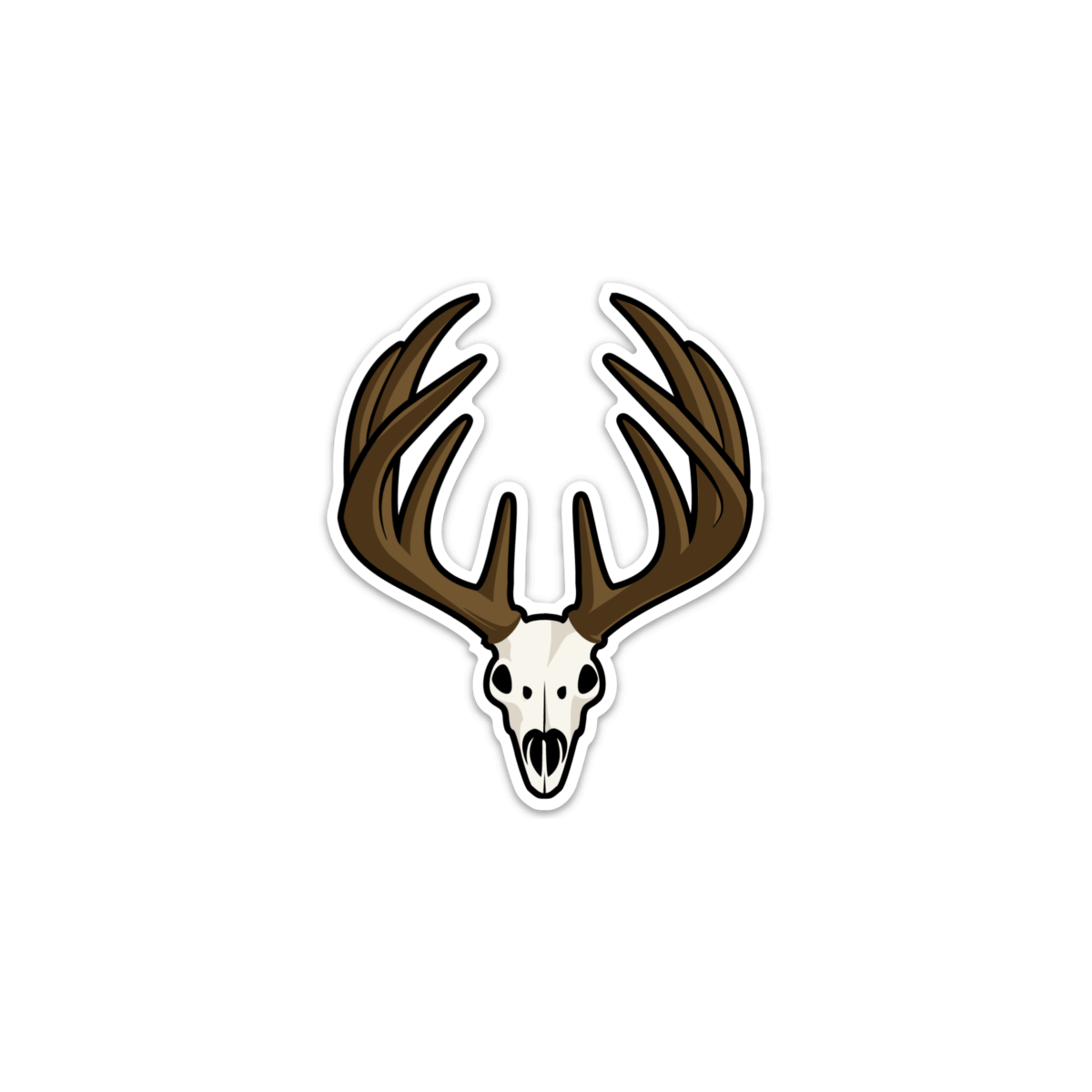 Whitetail Skull Sticker
